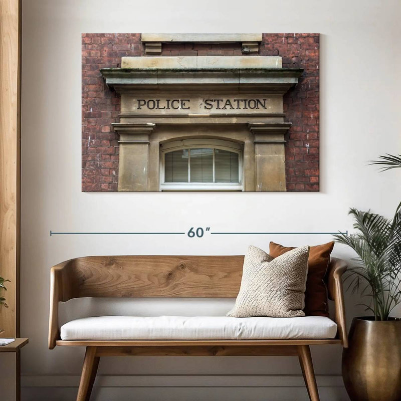 Lilie Police Station, 32" H x 48" W