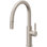 Corsano Contemporary Pull Down Kitchen Faucet with Button Sprayer Low Arc Spout and ST Series Handle