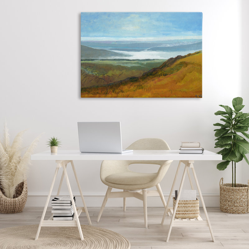 Vaste toile de Serene Hills, design par Dita Jacobovitz, H 30 po x l 45 po