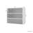 White Glass Door Shoe Box Shoe Storage Cabinet With RGB LED Light