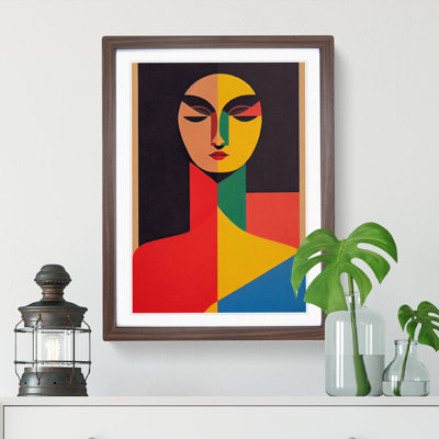 Abstract Portrait of a Woman No.7 - Framed Print