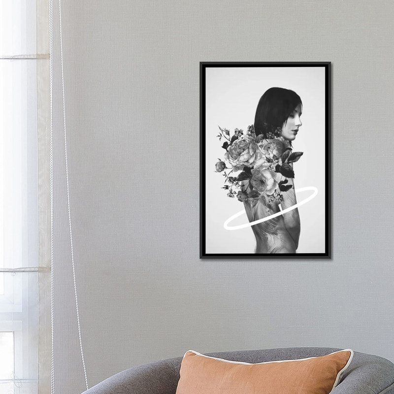 «Small Wishes», impression sur toile, H 26 po x l 18 po x P 1,5 po, Toile avec cadre noir, Pas de tapis