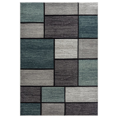 Hand Carved Modern Abtsract Area Rug Carpet Soft Polypropylene Frieze Indoor Carpet