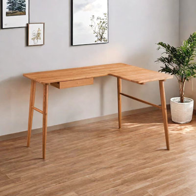 L-Shaped Solid Wood Solid Wood Writing Desk