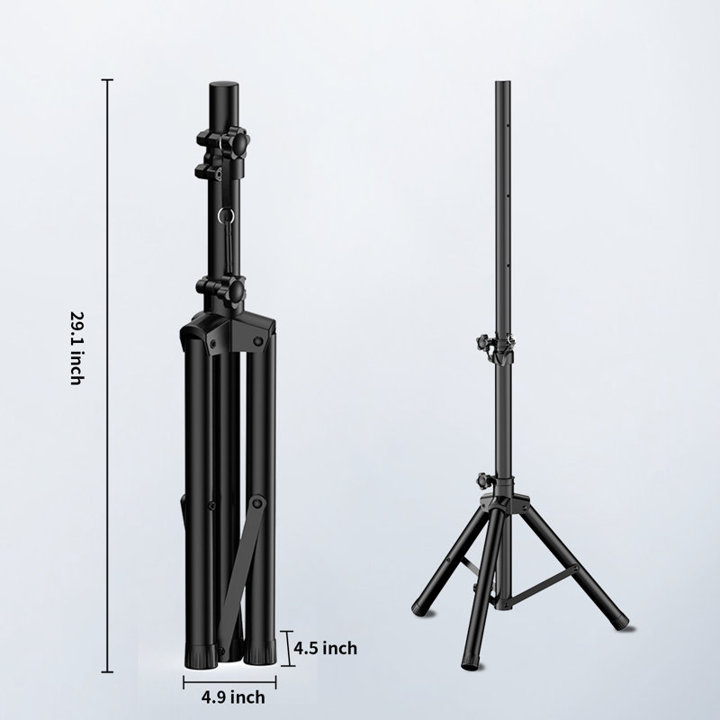 Mini trépied ajustable unisolaire avec support sur pied, ensemble de 2
