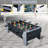 33'' 4-in-1 Mini Multi Game Table, Combination Game Table, Combo Arcade Game Set with Pool Billiards, Hockey, Foosball and Table Tennis