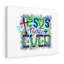Jesus Best Ever 1 Piece Wrapped Canvas Wall Art-868294121