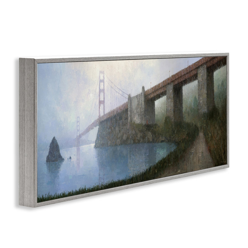 «Bridge over Misty Waters», estampe numérique par Stephen Mitchell, Estampe numérique Farmhouse, H 10 po x l 24 po