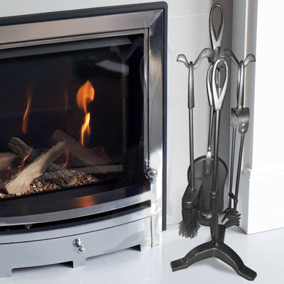 Merrydale Iron Fireplace Tool Set