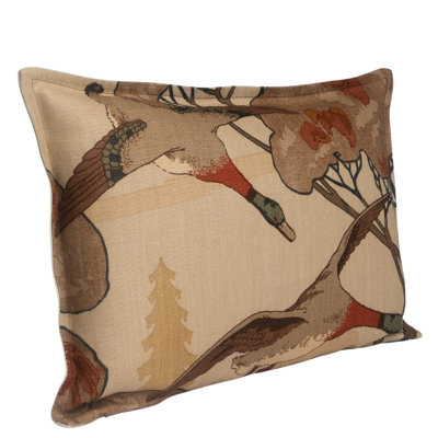 Flying Ducks Self-Flange Accent Pillow