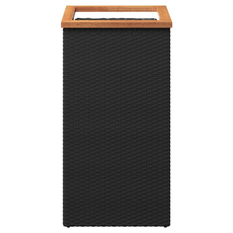 Planter Box, 80cm H x 40cm W x 40cm D, Black