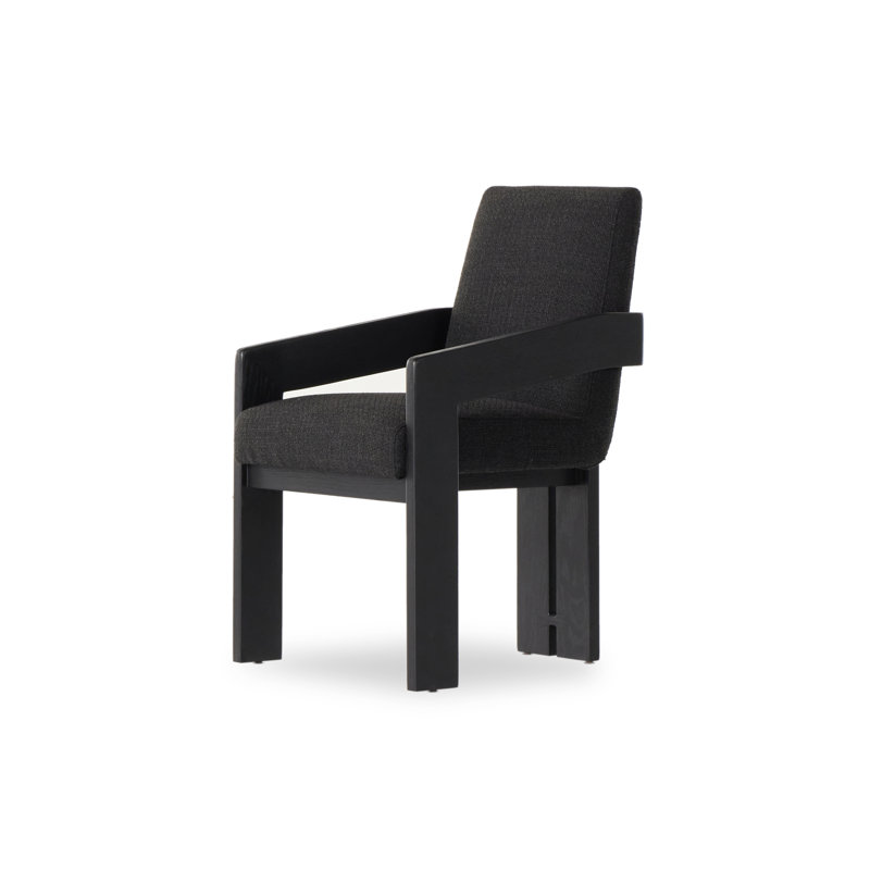 Roxy Dining Armchair, Gibson Black, Black, Black