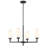 Oreane 4-Light Chandelier in Matte Black-1954205361