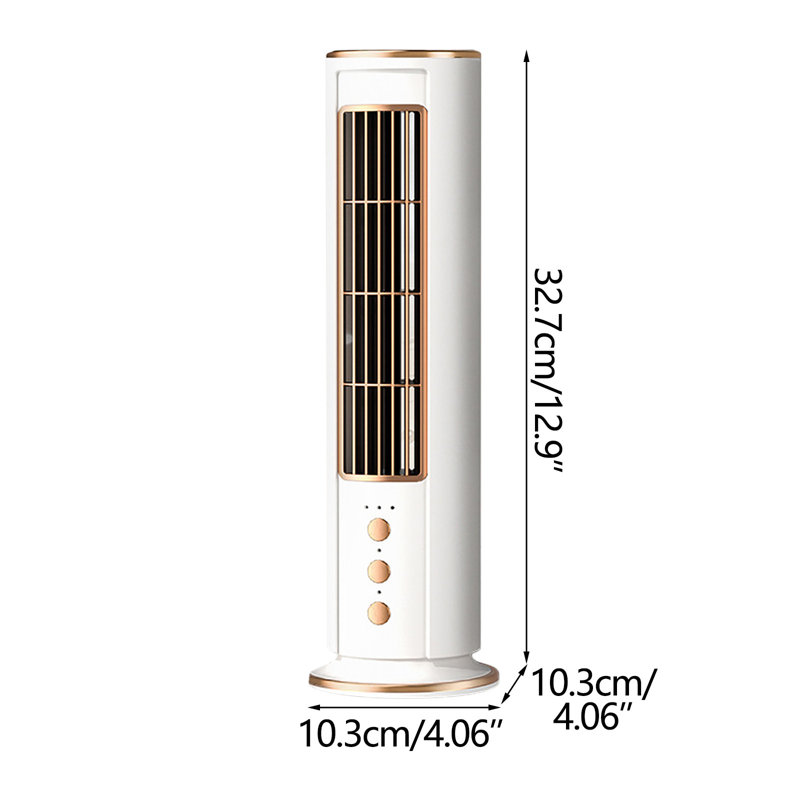 Ventilateur de bureau à télécommande vertical USB