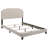 Copper Beige Upholstered Eastern King Panel Bed