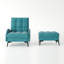 Affric 60cm Wide Velvet Wing Chair Recliner-1529548662