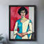 «Black», encadré noir, abstrait, fusion de couleurs, femmes, art mural, impressions de style rétro-501718225