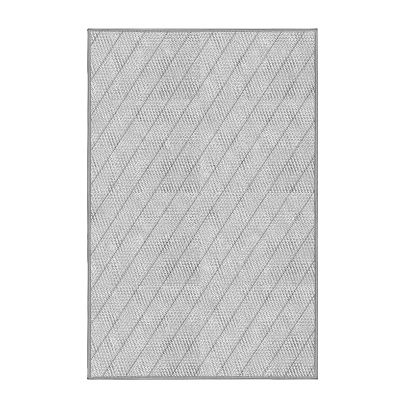 Tapis zone grise à motifs, Rectangle 3 pi x 5 pi