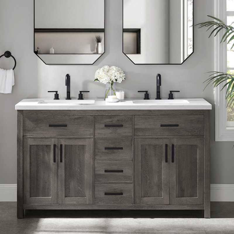 Buzbee 60" Double Bathroom Vanity Set