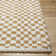 Viesville Checkered Yellow Area Rug