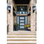 Porte d'entrée pré-suspendue en verre d'acajou brut non plaqué 36 "x 80" Modena par Prestige-88893031-88893033
