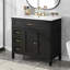 Meuble-lavabo noir avec tiroirs Dancy-1866312384