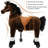 Ride on Horse, Horse Ride on Toy for Kids, Riding Horse Rider Mechanical Walking Action Plush Animal, No Battery or Electricity-112545386-112545392