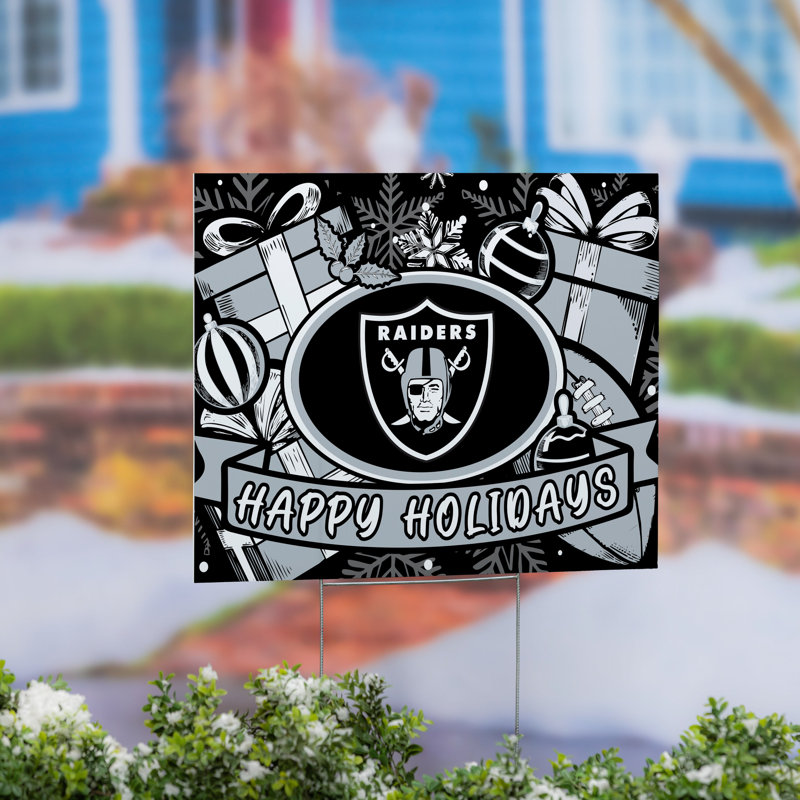 Enseigne de cour de Las Vegas Raiders Coroplast, fête