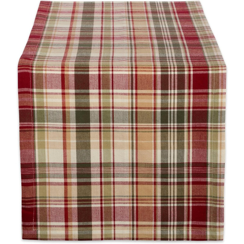 Plaid Fall Table Runner – Autumn Thanksgiving Table Decoration for Kitchen, Dining Table & Home Décor