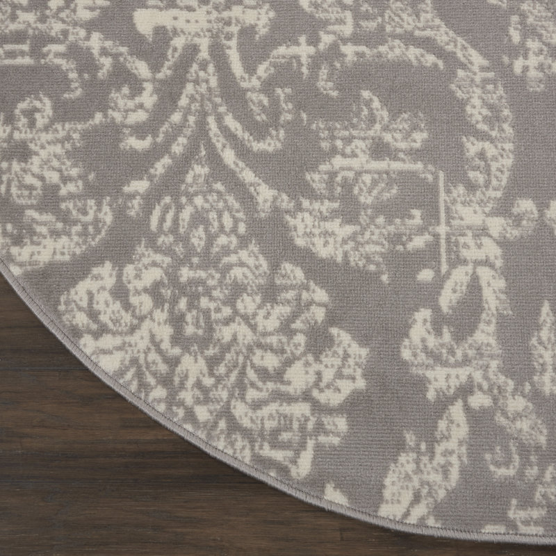 Tapis gris Sheron, Rond 8 pi