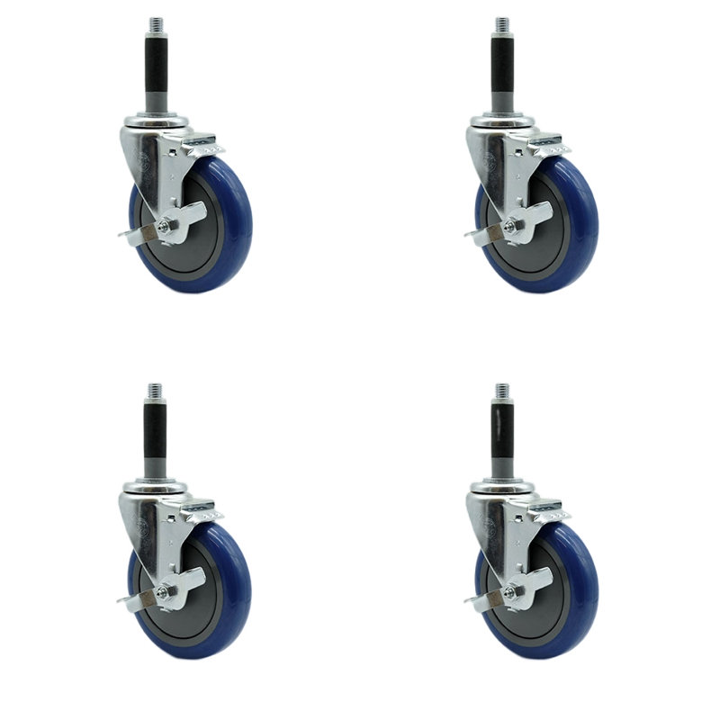 Polyurethane Expanding Caster with Brake