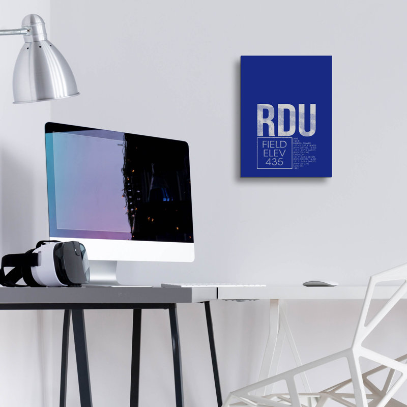 "RDU ATC" par O8 à gauche, H 16 po x l 12 po x P 0,13 po