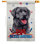 Drapeau de maison patriotique en polyester 40 x 28 po Labrador