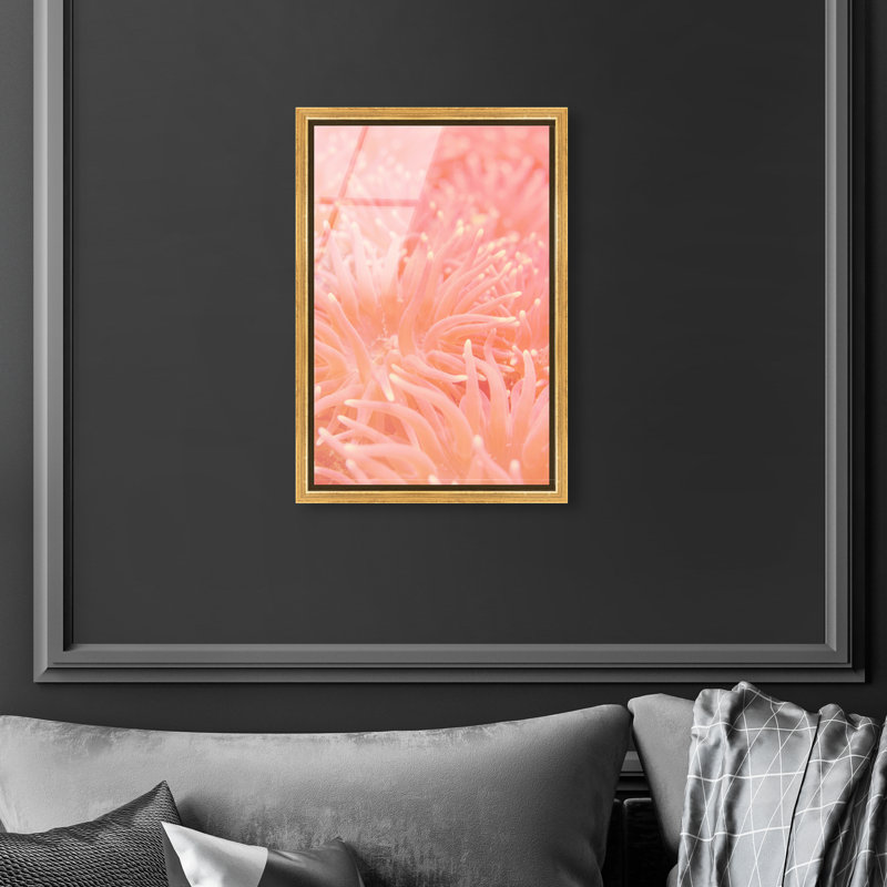 Deep Sea Flowers Print by Oliver Gal, 16"H x 11"W, Gold Floater Frame