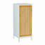 Living Room Side Cabinet With Bamboo Slats Door