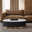 Ensemble de table contemporaine 3 pièces 1 x table de cocktail ovale 2 x table de bout ronde