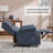 Faux Leather Manual Massage Recliner - 8 Vibrating Nodes, 3 Modes, Heavy-Duty Mechanism-1004032737