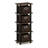 Columbia Walnut Space-Saving Rack - Stylish Open Shelf Storage Solution For Any Room