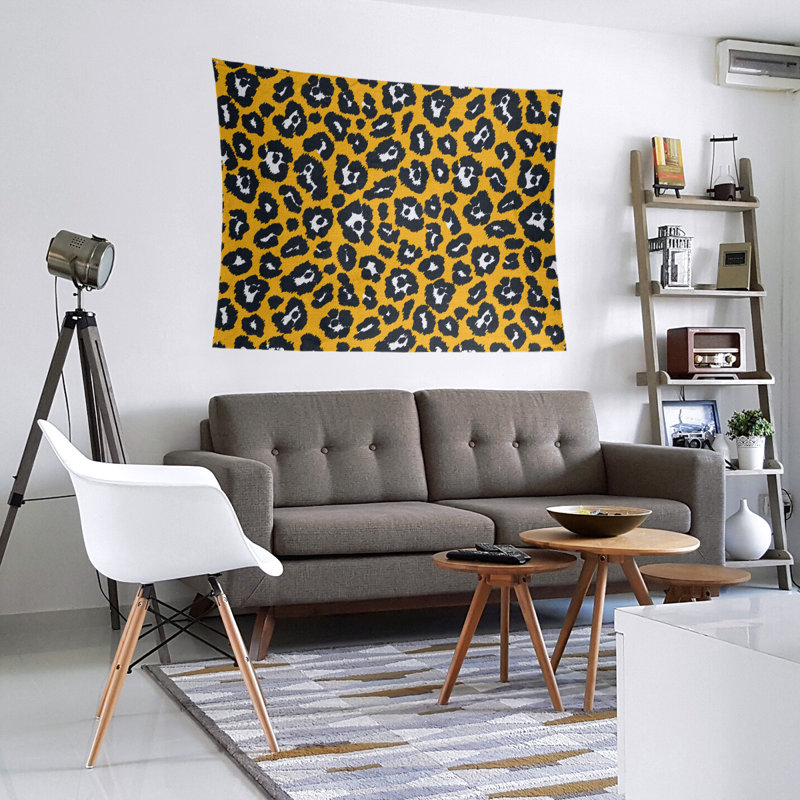 Tapisserie en microfibre de football Pittsburgh, H 68 po x l 80 po, Or/blanc
