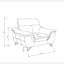 Fauteuil en cuir véritable l 48,09 po Tyshon-2009370751
