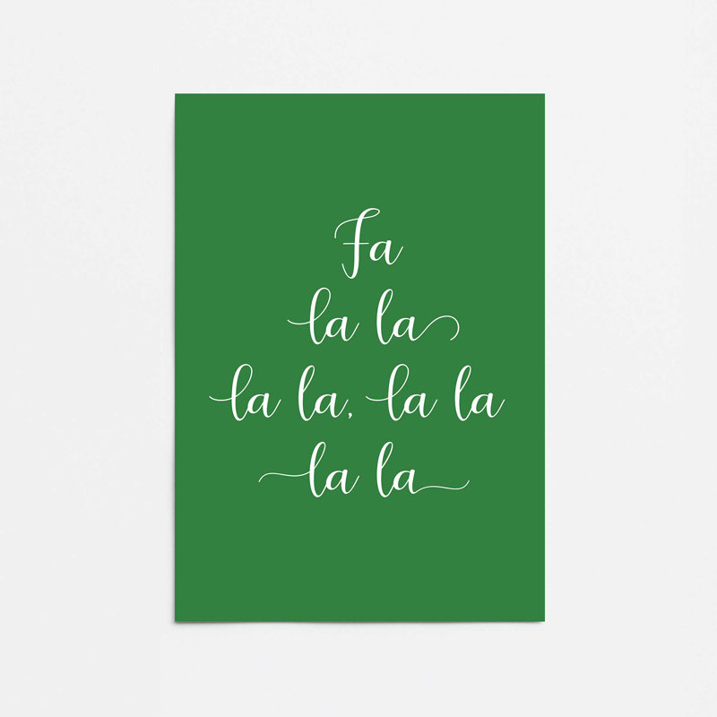 Fa Fa La La, reproduction d'art, 12 po x 16 po, Sans cadre