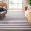 Tapis rayé kilim 803 ivoire / noir-397126453