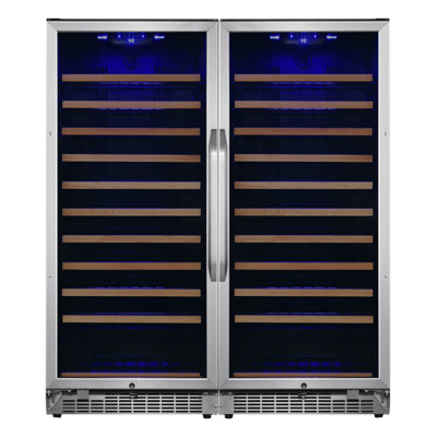 EdgeStar Dual Zone 46.88'' Freestanding 222 Bottle Wine Refrigerator with Reversible Door — FIN-0018056 | Fridge.com