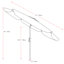 Parasol parasol rond de 10 pi avec base de parasol ronde Parnell-89021311