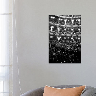 1960s Audience In Seats And Balconies Of The Academy Of Music Philadelphia Pennsylvania USA - Wrapped Canvas Print