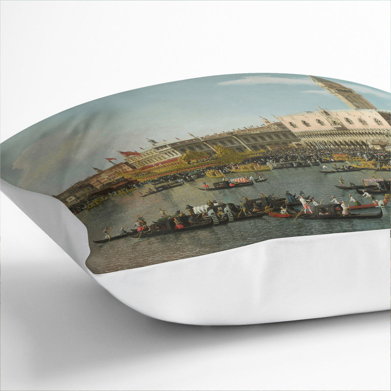 Square Cushion, White, 40cm W x 40cm D x 15cm D