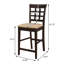 Tabouret de comptoir en bois massif de 25,5 po Ouais