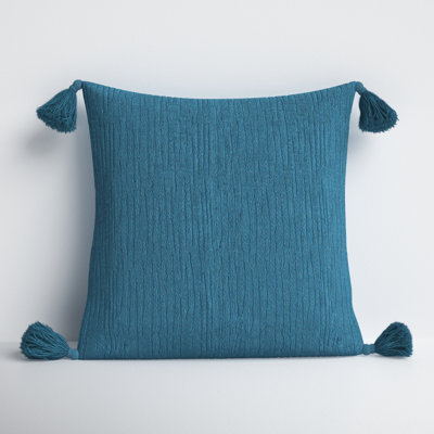 Colombina Embroidered Cotton Throw Pillow