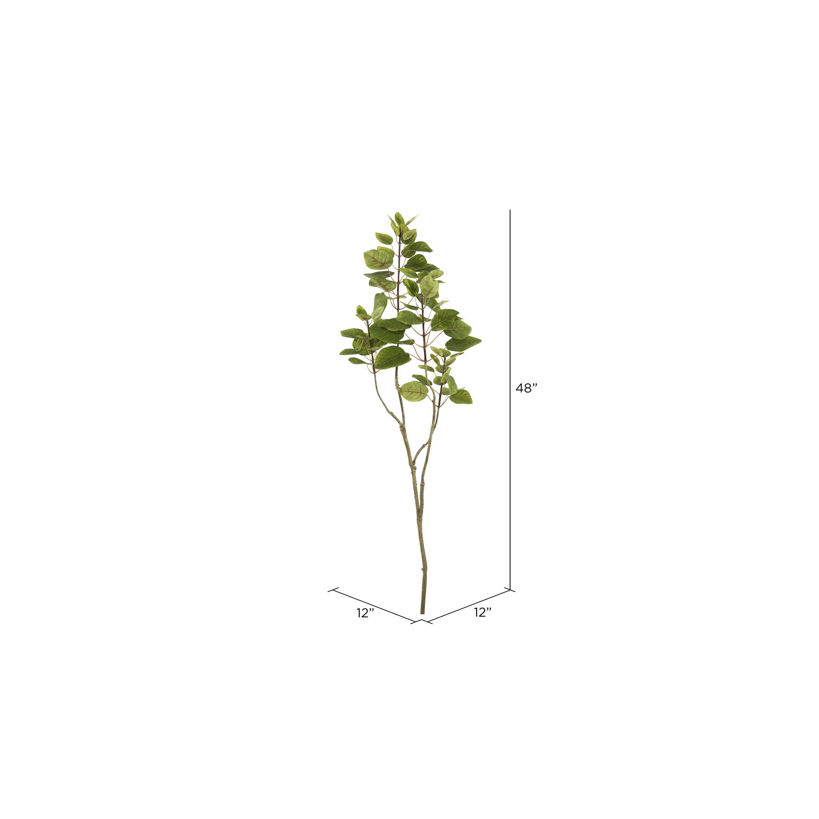 Artificial 4' Cotinus Coggygria Branch, Green