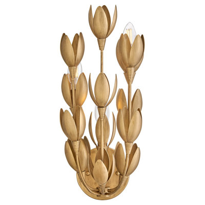 Flora Three-Light Handmade Wall Sconce by Lisa McDennon